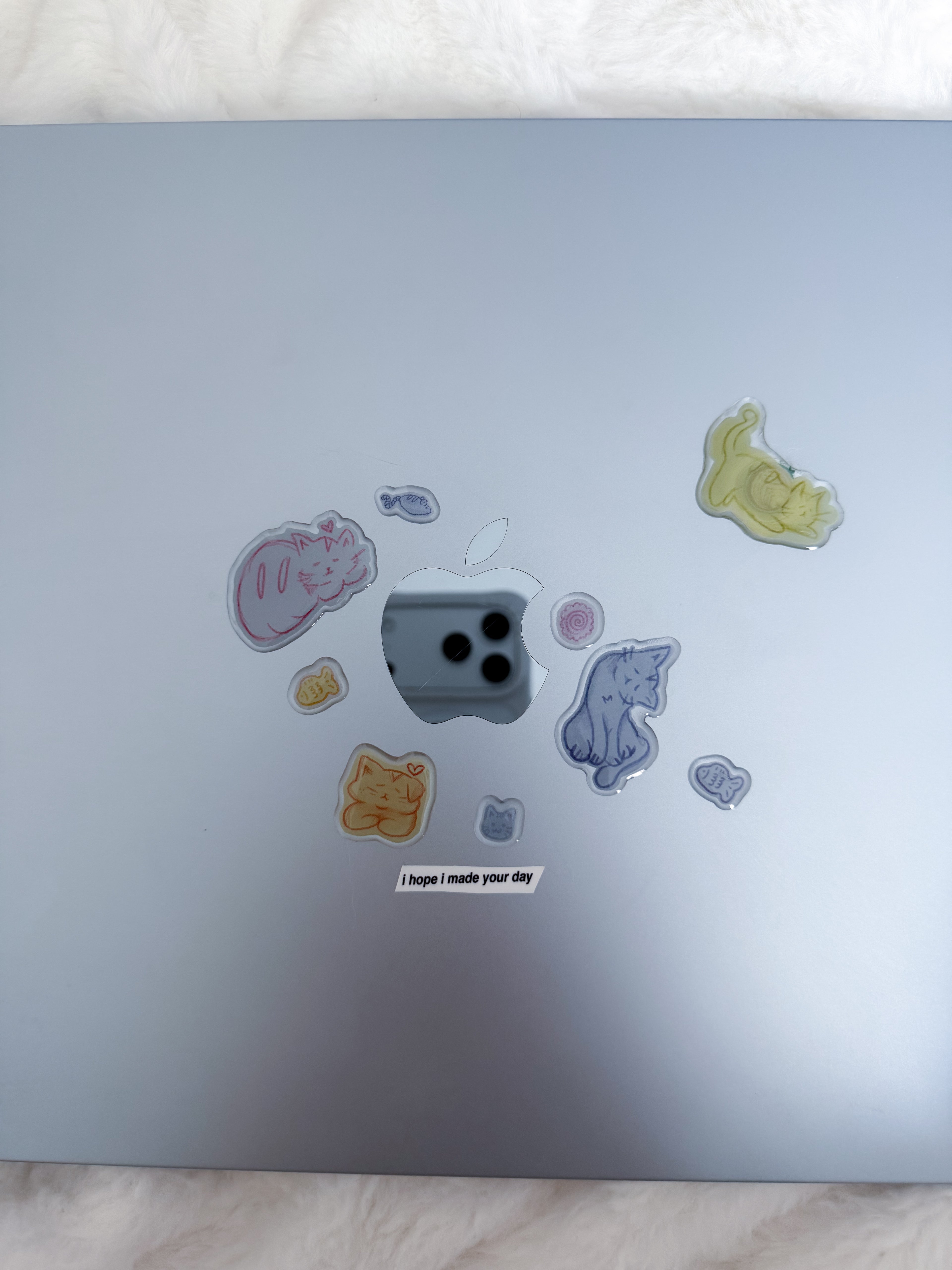 Cloud Sleepy Cats Stickers - 3D